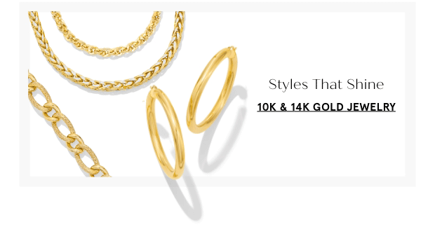 10K & 14K Gold Jewelry >