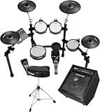 Save \\$189.99! NUX DM-7X All-Mesh Head Digital Drum Kit + Drum Amp + Throne