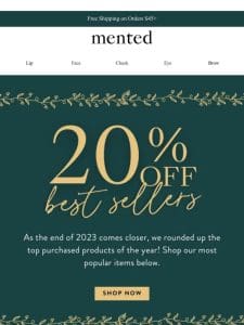 20% Off 2023 Top Sellers