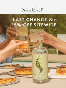 Last chance to get 15% off sitewide