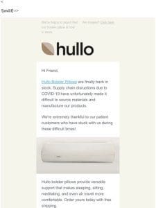 Hullo Bolster Pillows Are Back!