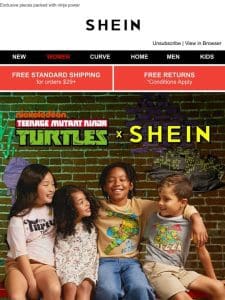 Cowabunga! Teenage Mutant Ninja Turtles x SHEIN Is Here!!