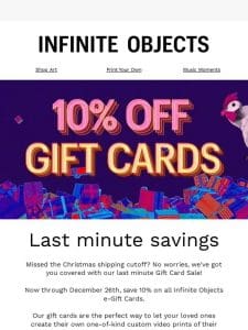 Save 10% on Gift Cards