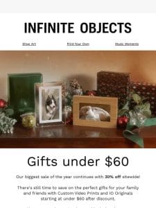 Black Friday Sale: Gifts under $60