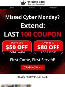 Missed Cyber Monday? Extended Sale Until Today!