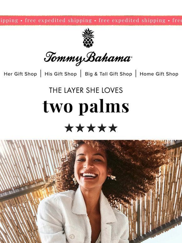 Two Palms: The 5-Star Jacket She Loves