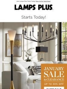 January Sale & Clearance – Up to 50% Off