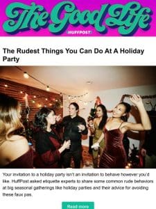 The rudest things you can do at a holiday party