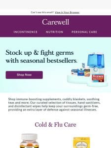 Shop Winter Essentials For Cold & Flu Season