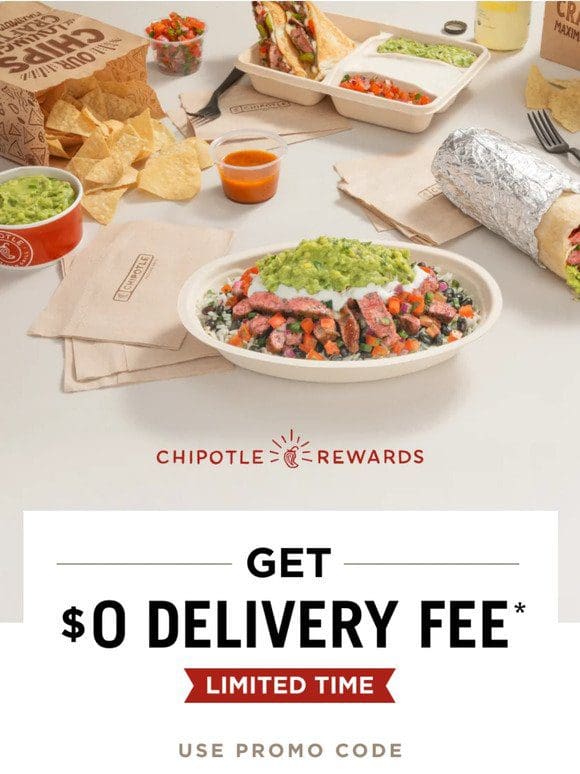 $0 delivery fee