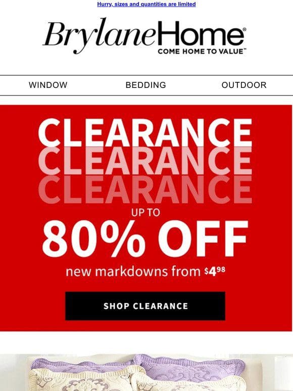 (1) REMINDER: Up to 80% OFF in Clearance