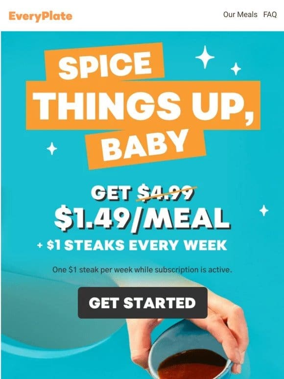 $1.49/meal | Mix up your mealtime