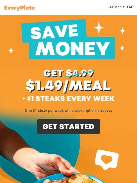 $1.49/meal   Save More Dough in 2024