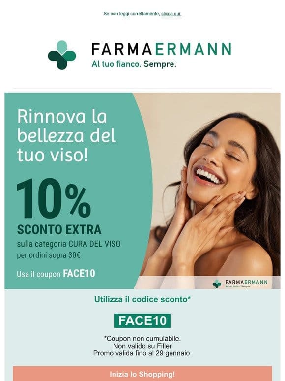 -10% Extra su Creme e trattamenti viso ♥️