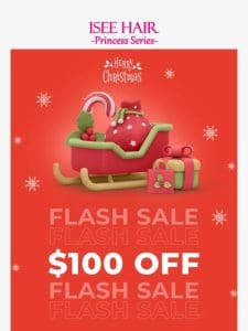 $100 OFF FLASH SALE， Open immediately!