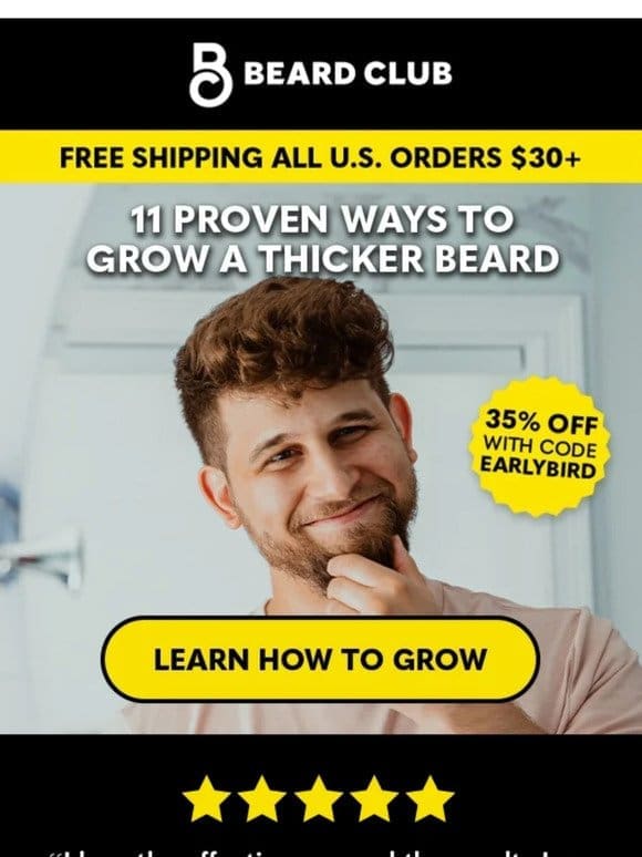 11 proven ways to grow your beard