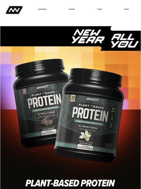 18% Off Plant-Based Protein!