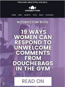 19 ways to respond to douchebags in the gym