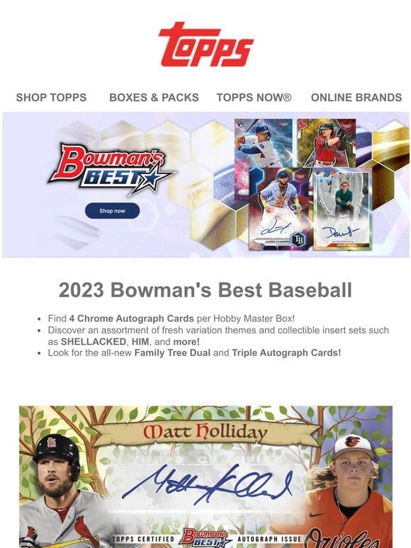 2023 Bowman’s Best Baseball is here!