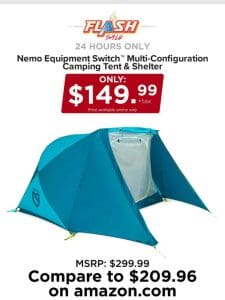 24 HOURS ONLY | NEMO TENT | FLASH SALE