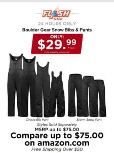 24 HOURS ONLY | SNOW BIBS & PANTS | FLASH SALE