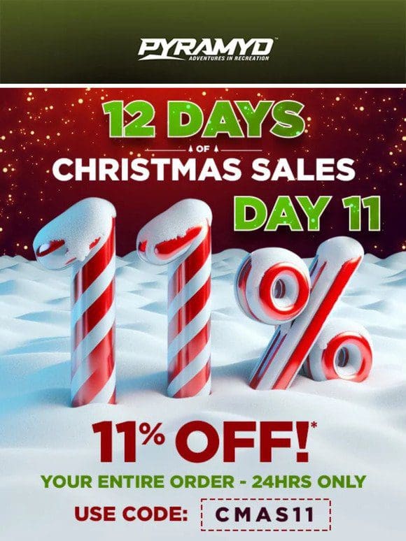 24 Hours ONLY! 11% Off!
