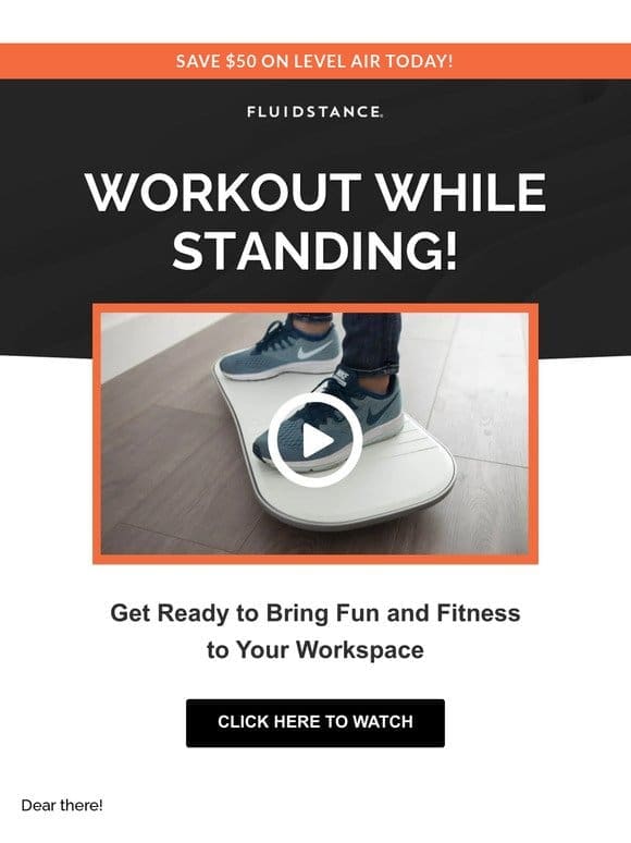 24HRS LEFT: Turn your desk into a fitness playground with Level Air!