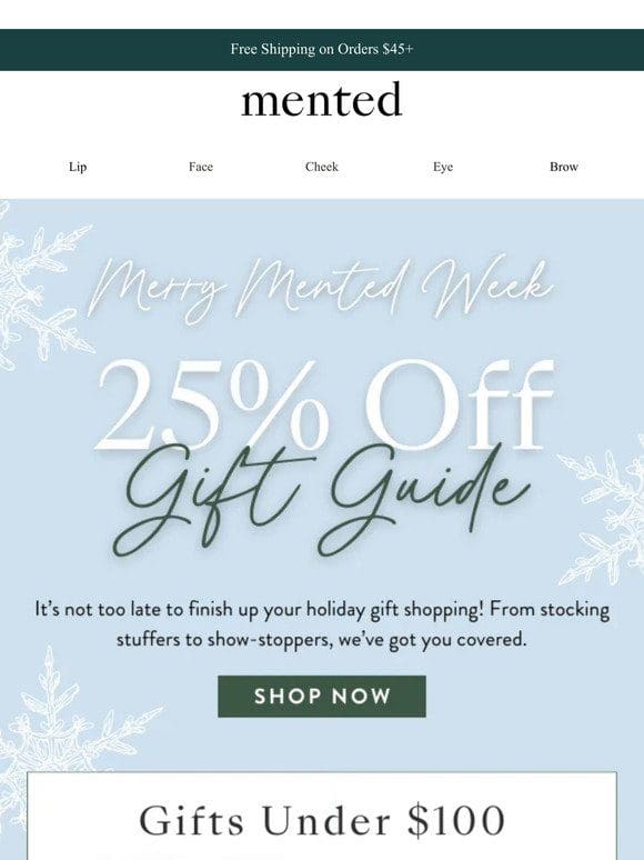 25% Off Holiday Gift Guide