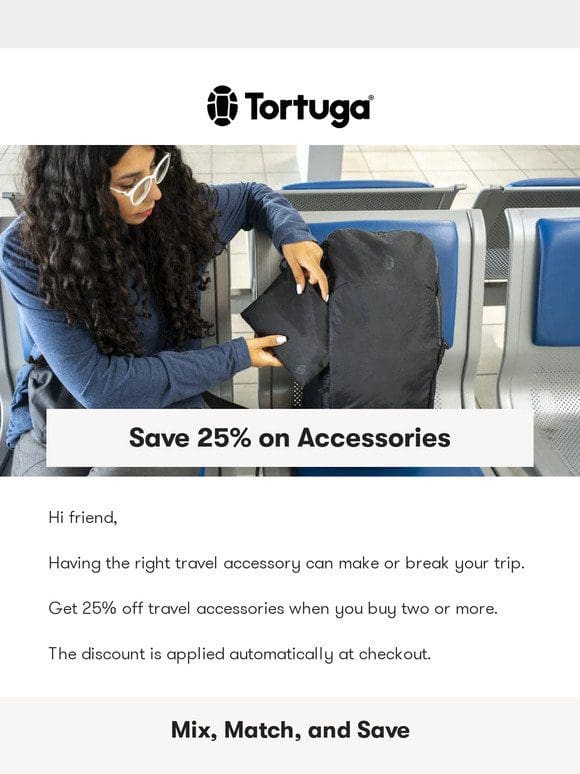 25% Off Travel Accessories