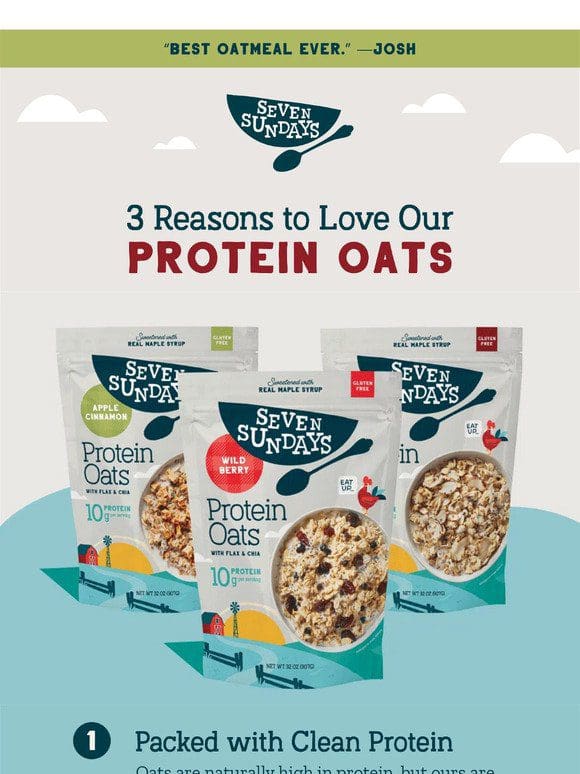 3 Reasons to Love Our Protein Oats