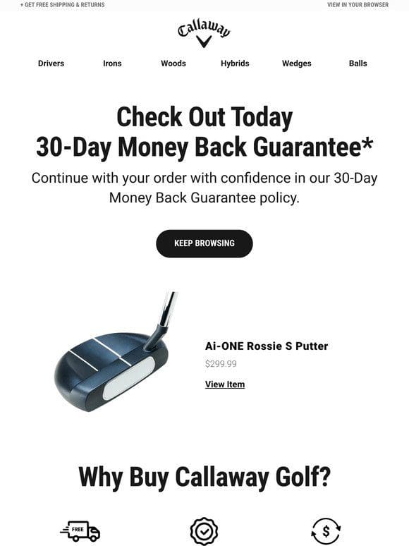 30-Day Money Back Guarantee On All Purchases