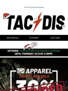 30% OFF & MORE WITH TD APPAREL EXTENDED