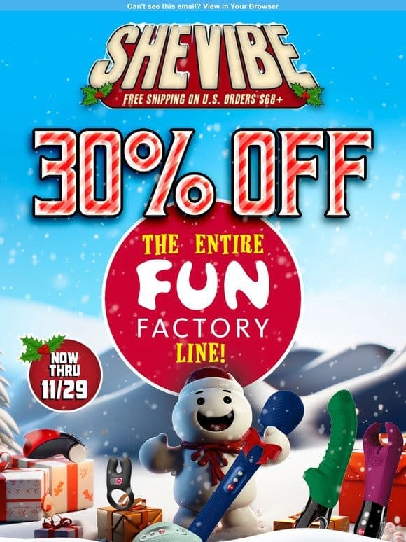 30% Off All Fun Factory Toys At SheVibe!