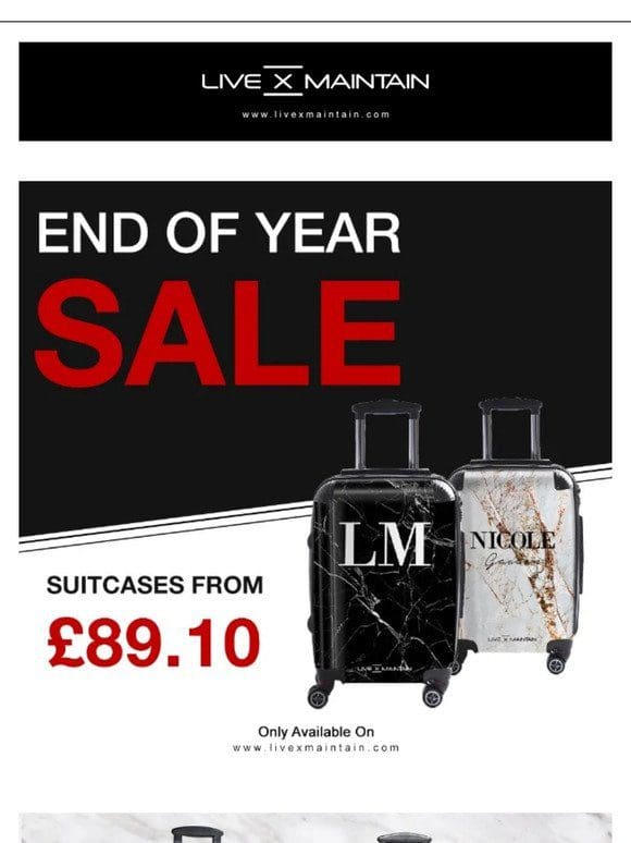 30% off Suitcases Ends Today!!!