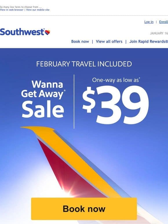 $39 sale fares are heeerrrre.