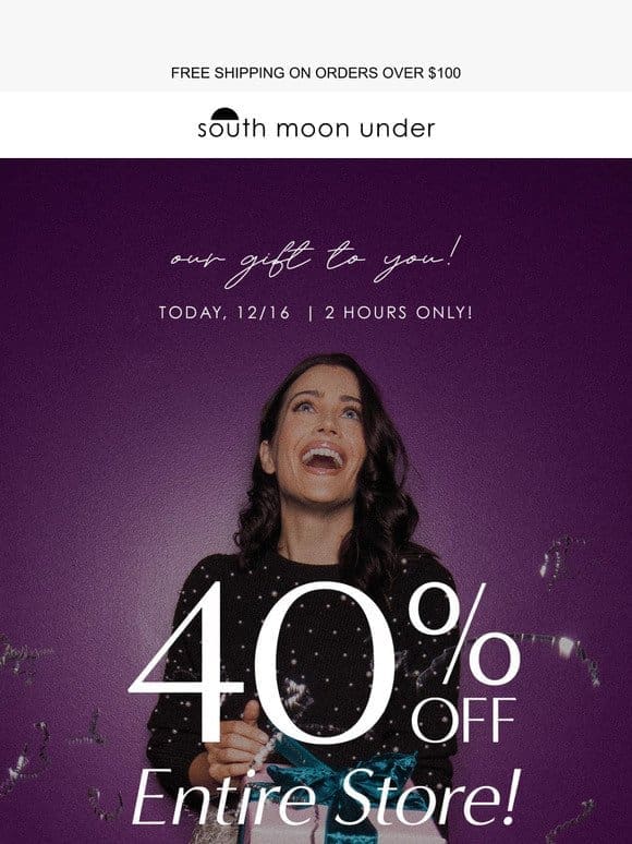 40% Off The Entire Store !!!!!!