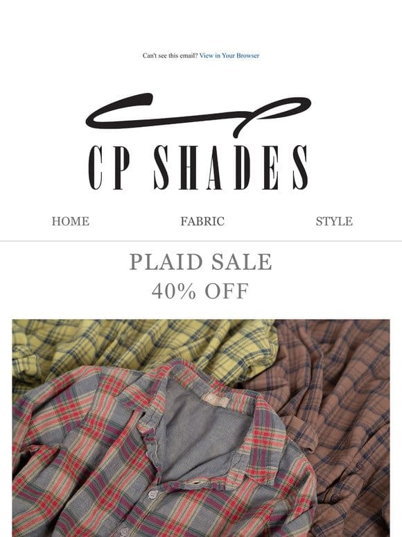 40% Plaid Shirts