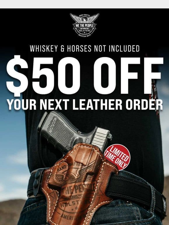 $50 OFF Leather