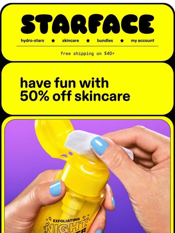 50% OFF SKINCARE