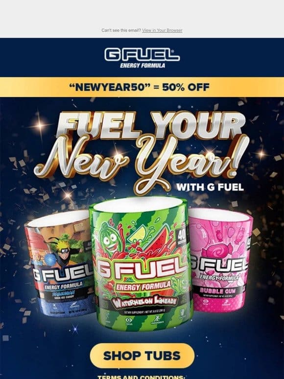 50% off: Fuel your gaming adventures with G FUEL