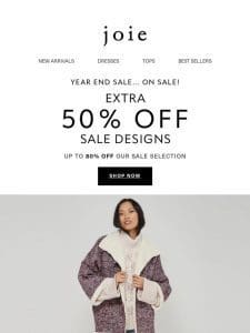 50% off sweaters!