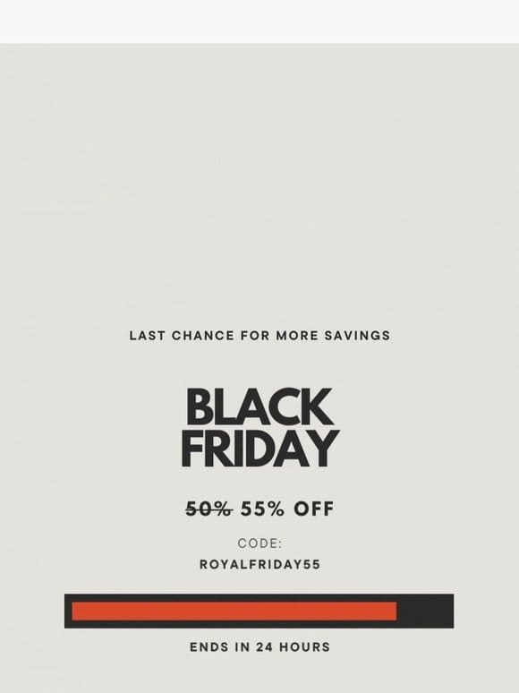 55% off Black Friday Sale Ends Tonight!