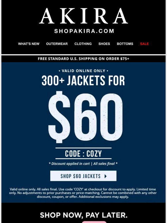 $60 JACKETS