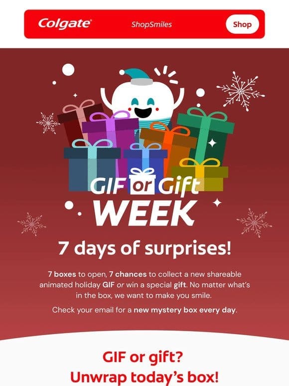 7 days， 7 surprises! Open now!
