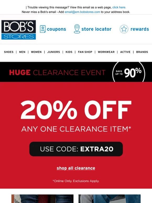 A Huge Clearance Event is Happening NOW!