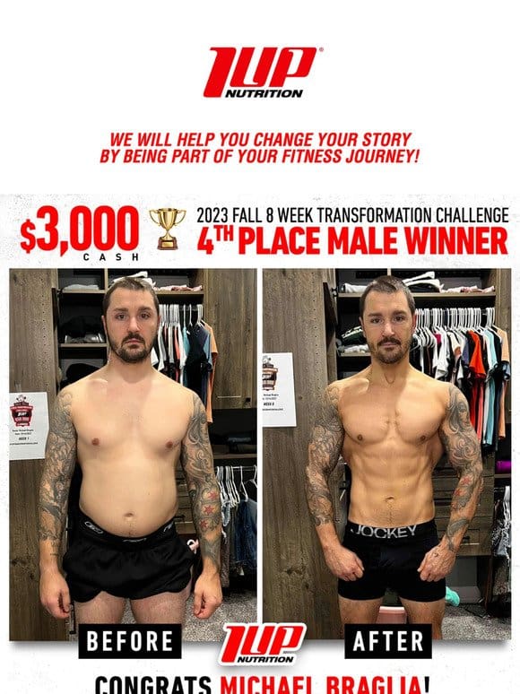 A Must See Transformation $3，000 Cash Winner