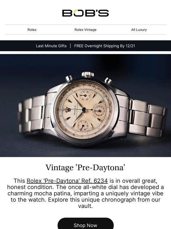 A Rare Vintage Rolex ‘Pre-Daytona’ Watch You Need To See