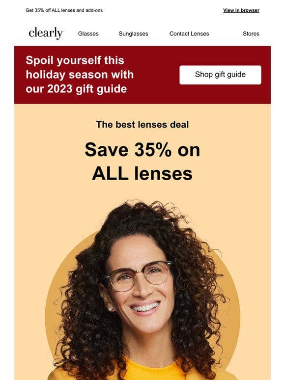 A holiday lenses deal