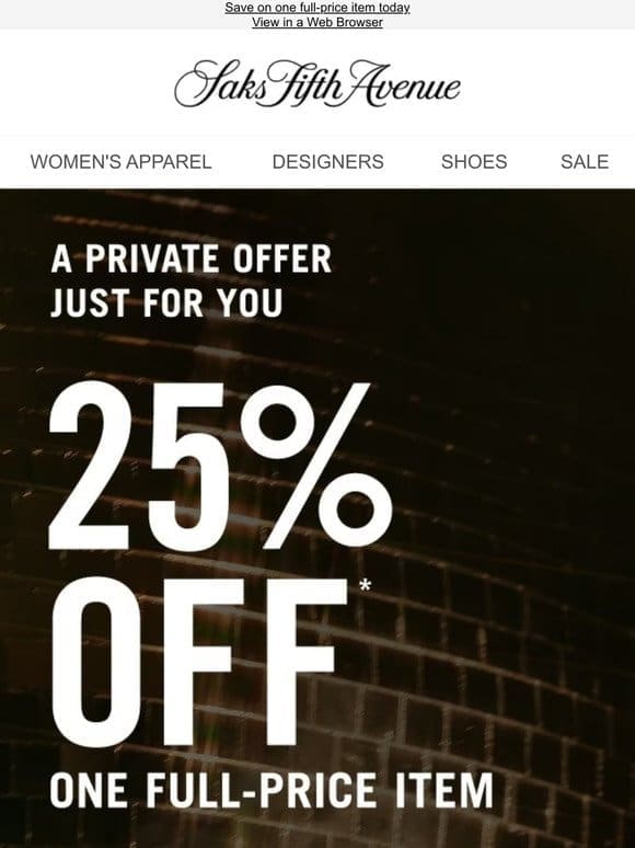 A private offer just for you: 25% off + Look what’s back from Kissy Kissy & More