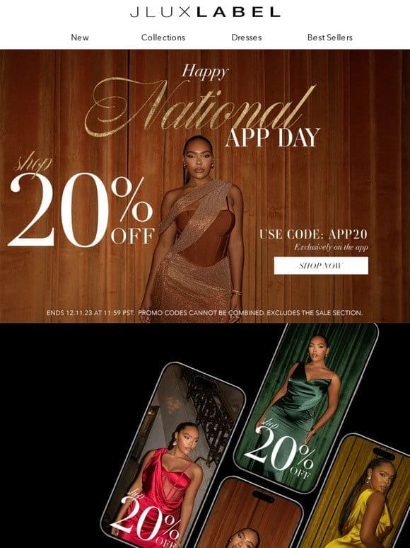 APP EXCLUSIVE – TAKE 20% OFF ⏰